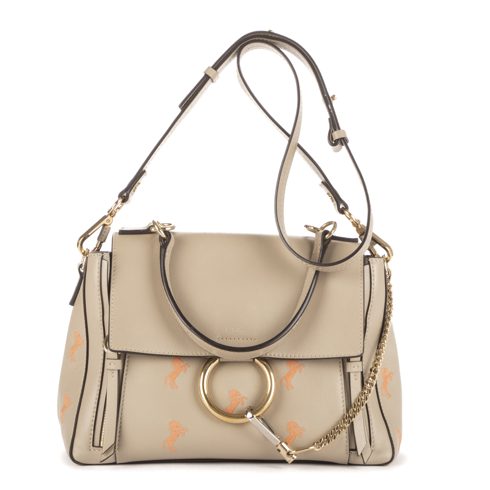 Chloé Horses Embroidered Faye Medium